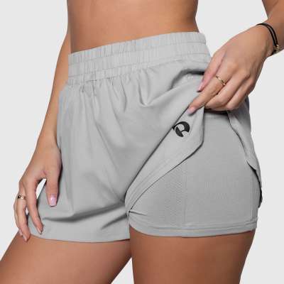 Női short Iron Aesthetics Athletic 2in1, szürke