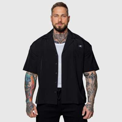 Oversized ing Iron Aesthetics Cuban, fekete