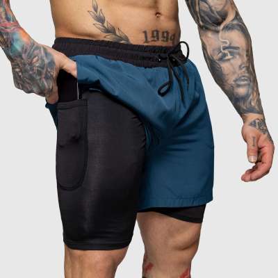 Férfi úszónadrág Iron Aesthetics  Vortex Core 2in1, navy