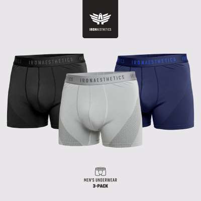 Férfi boxeralsó Iron Aesthetics Action 3pack