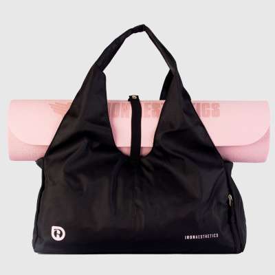 Jóga táska Iron Aesthetics Asana, fekete