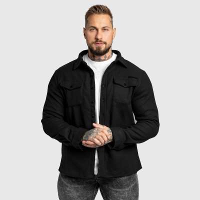 Férfi filc ing Iron Aesthetics Felted, fekete