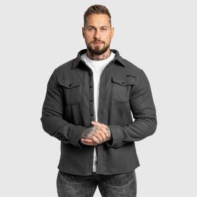 Férfi filc ing Iron Aesthetics Felted, szürke