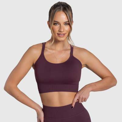 Női sportmelltartó Iron Aesthetics Ultimate, plum