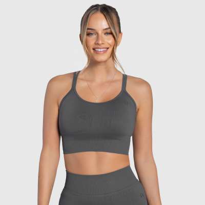 Női sportmelltartó Iron Aesthetics Ultimate, szürke