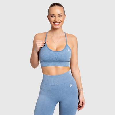 Női melltartó Iron Aesthetics Faded, washed blue