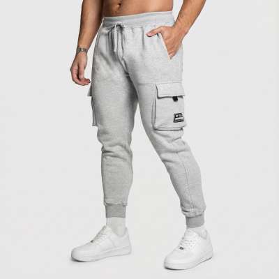 Férfi melegítőnadrág Iron Aesthetics Cargo Joggers, szürke