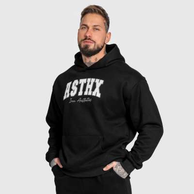 Oversized pulcsi Iron Aesthetics ASTHX, fekete
