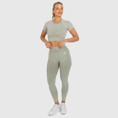 Fitness szett Iron Aesthetics Faded v1, washed green