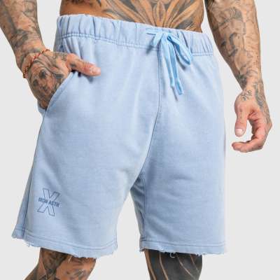Férfi rövidnadrág Iron Aesthetics X Washed, kék