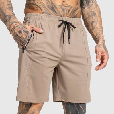 Férfi sportos short Iron Aesthetics Aero, barna