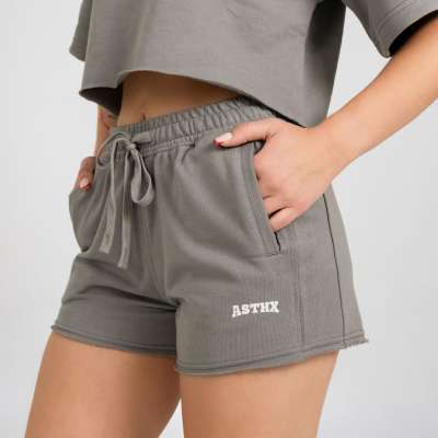 Női short Iron Aesthetics Heavy-Terry, szürke