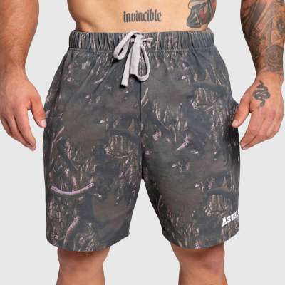 Férfi short Iron Aesthetics Camo tree, dark