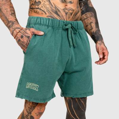 Férfi rövidnadrág Iron Aesthetics ASTHX, washed green
