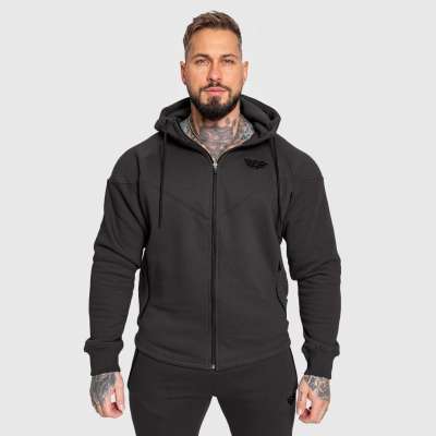 Cipzáros fitness pulóver Iron Aesthetics Round, szürke
