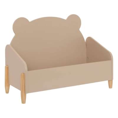 Gyerek tároló, maci alakú, fa, bézs - NOUNOURS - Butopêa