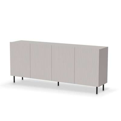 Komód, 200 cm, kasmír / fekete - PAUXOS - Butopêa