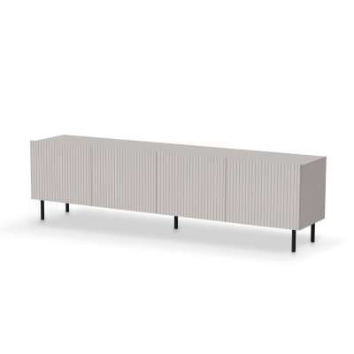 TV-szekrény, 200 cm, kasmír / fekete - PAUXOS - Butopêa