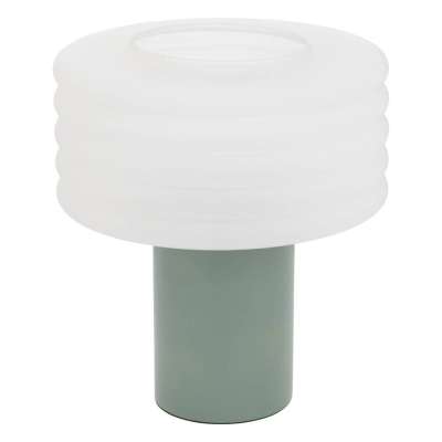 Asztali lámpa lime zöld üveg 36 cm - LUEUR - Butopêa