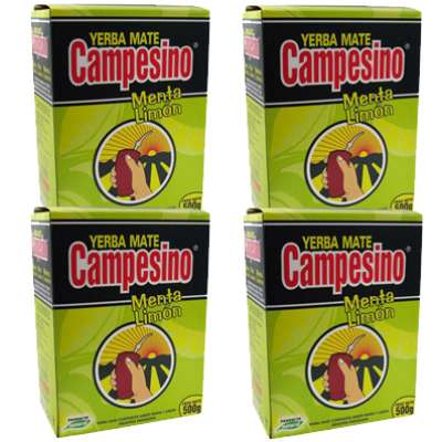 Mate tea Campesino menta-citrom 2kg (4 x 500g)
