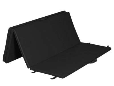 HABYS® összecsukható négyrészes matrac Szín: fekete (#15) - Vinyl Flex, Méretek: 200 x 120 x 3 cm