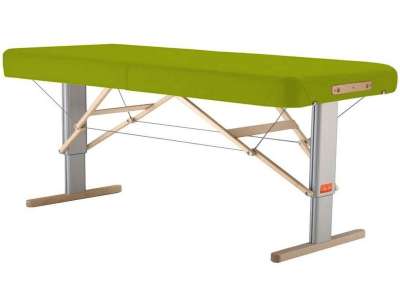Összecsukható elektromos masszázságy CLAP TZU Linea Physio Szín: PU - zöld (grass), Méretek: 192 x 65 cm, Tartozékok: hálózati tápellátás