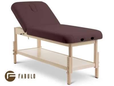 FABULO Spa Lux V2 Set favázas fix masszázságy Kárpit színe: csokoládé, Ágy szélessége: 76 cm