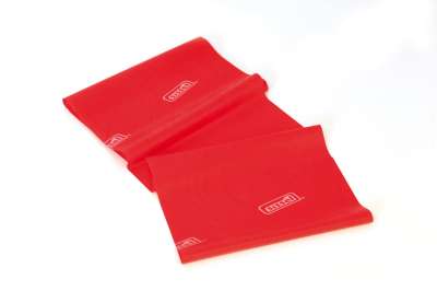 SISSEL SISSEL® Fitband erősítő fitness gumiszalag edzéshez Szín: piros, Méret: 15 cm x 2,5 m