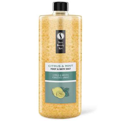 SARA BEAUTY SPA frissítő fürdő- és lábáztató só - Citrus Kiszerelés: 1320 g