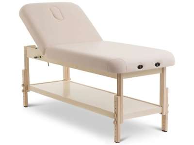 FABULO Spa Lux V2 Set favázas fix masszázságy Kárpit színe: krém, Ágy szélessége: 81 cm