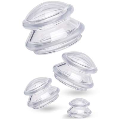 Fabulo Mushroom gomba alakú szilikon köpöly készlet, 4db Szín: fekete