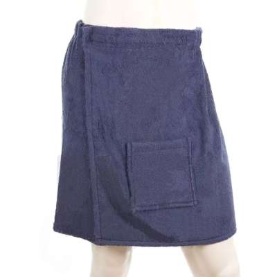 . Férfi szaunakilt, pamut, kék