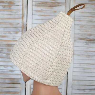 . Szaunasapka, len, természetes