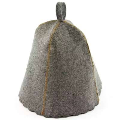 . Szaunasapka, gyapjú, szürke