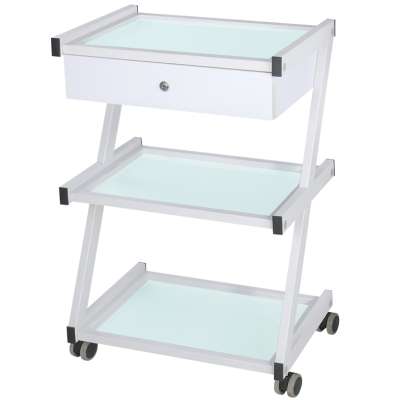 Fabulo Delta kozmetikai eszköztartó kocsi Szín: fehér