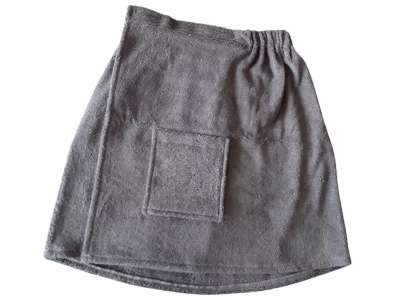 . Férfi szaunakilt, pamut, szürke