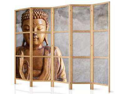 Fabulo 5 részes fa paraván - Buddha
