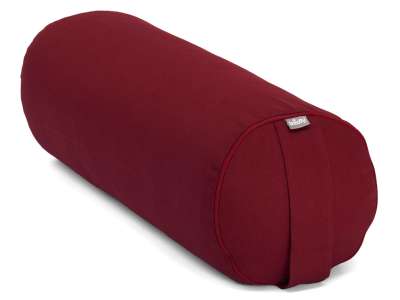 Bodhi Eco jóga hengerpárna huzattal Szín: bordó (burgundy)