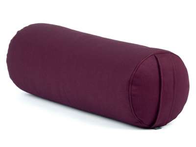 Bodhi Eco jóga hengerpárna huzattal Szín: padlizsán (aubergine)