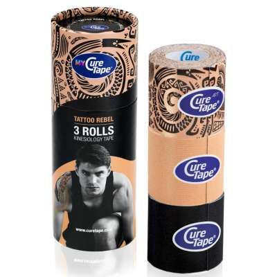 CureTape® MyCureTape® kineziológiai tapasz - bézs/fekete/tetoválás