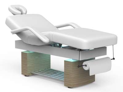 Fabulo Dakota Relax elektromos wellness ágy Fa színe: kőris, Kárpit színe: fehér