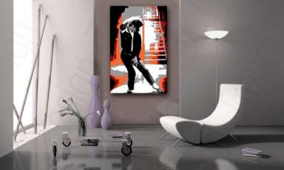 Kézzel festett vászonképek POP Art Michael Jackson  mj4  (POP)