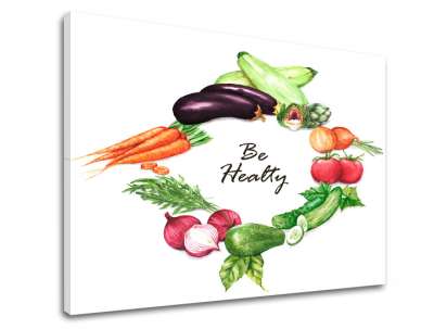 Wall art szöveggel Légy egészséges