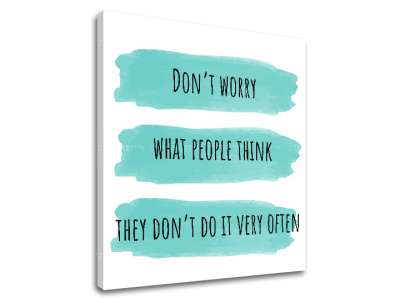 Wall art szöveggel Dont worry