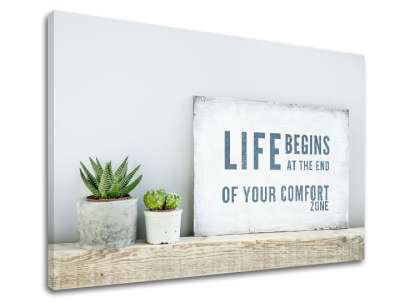 Motivációs falfestmény Az élet kezdődik