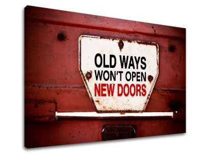 Motivációs falfestmény Old ways_001