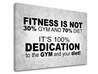 Motivációs fali művészet A fitnesz nem