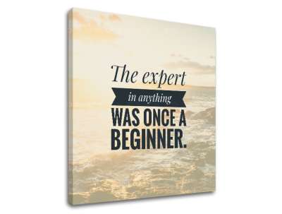 Motivációs falfestmény A szakértő bármiben