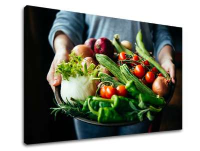 Fali festmény MISA WITH GREENS_085-11