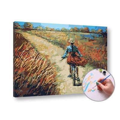 Paint by Numbers Tájkép - közepes nehézségű